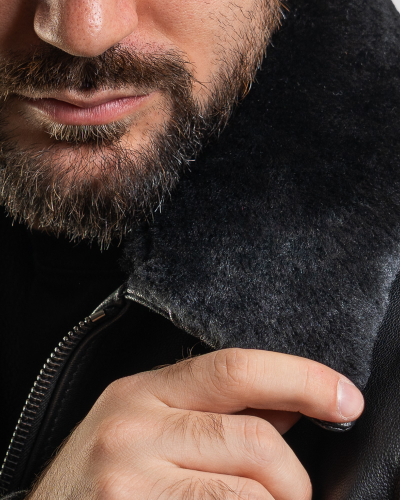 Giubbino in Pelle da Uomo Schott Aviator – Stile Vintage e Carattere Autentico - immagine 4