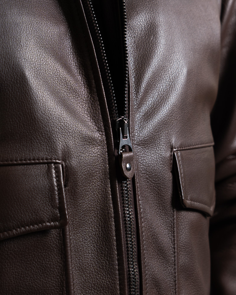 Giubbino in Pelle da Uomo Schott Aviator – Stile Vintage e Carattere Autentico - immagine 5