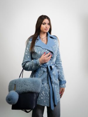 Trench pelle e jeans